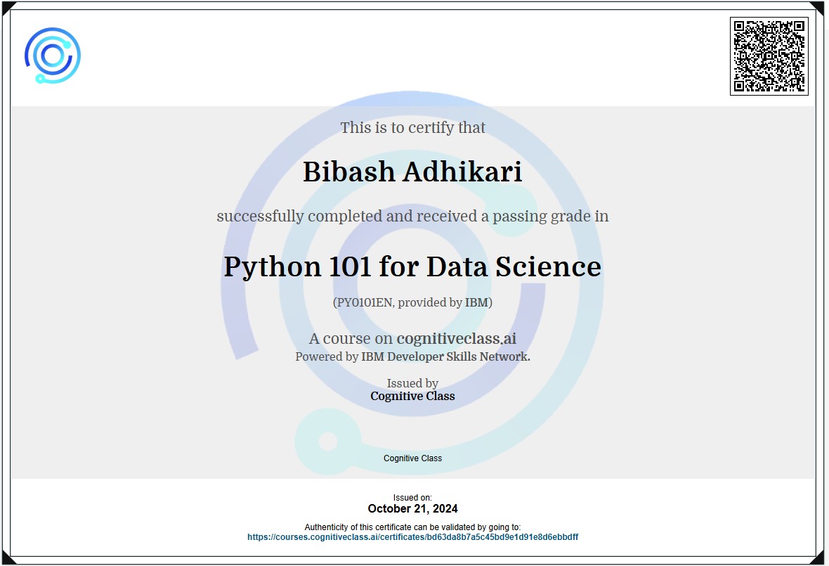 Certificate Photo
